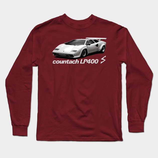 low body  Countach Long Sleeve T-Shirt by retroracing